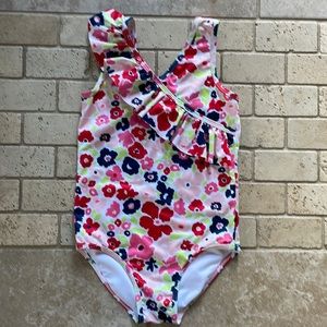 Toddler one piece floral swimsuit